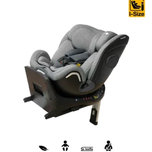 Dark gray car seat