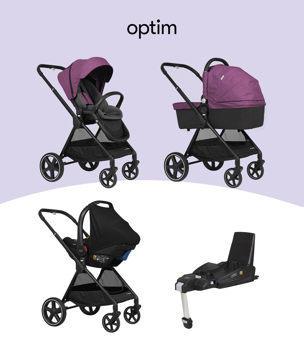 Optim (with carrycot, group 0 and base)